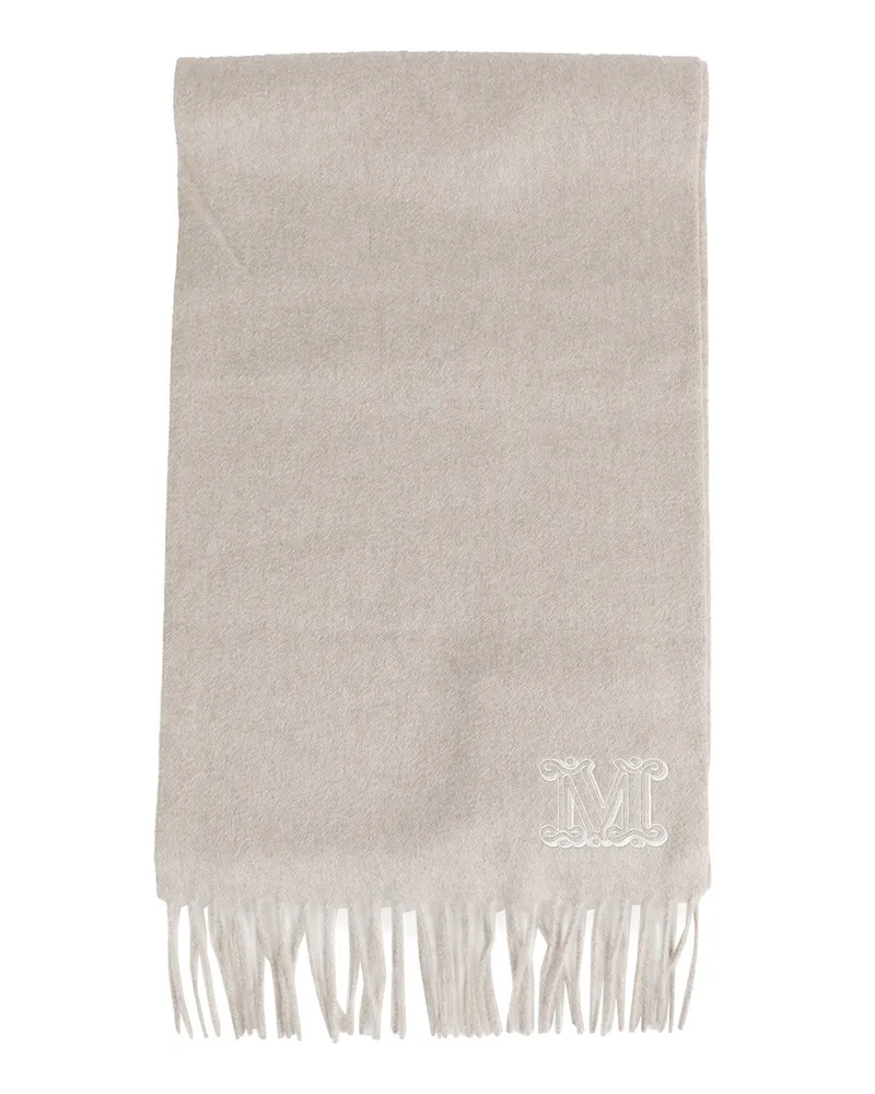Max Mara Monogram Cashmere Scarf Beige