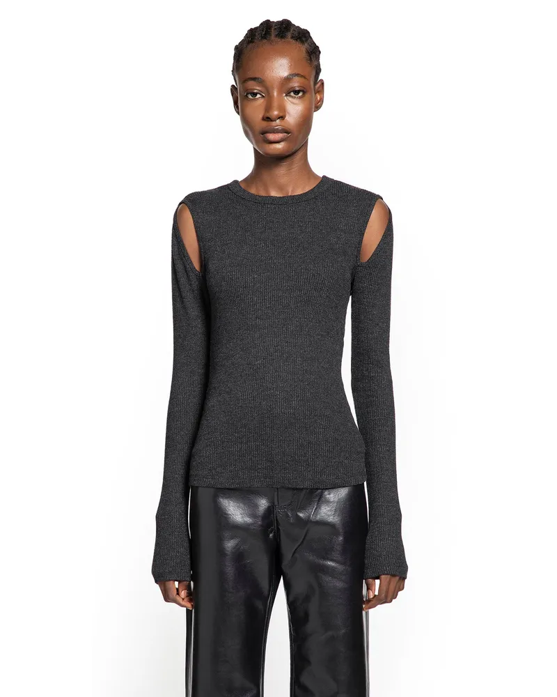 AGOLDE Pierce Long sleeve Top Grey