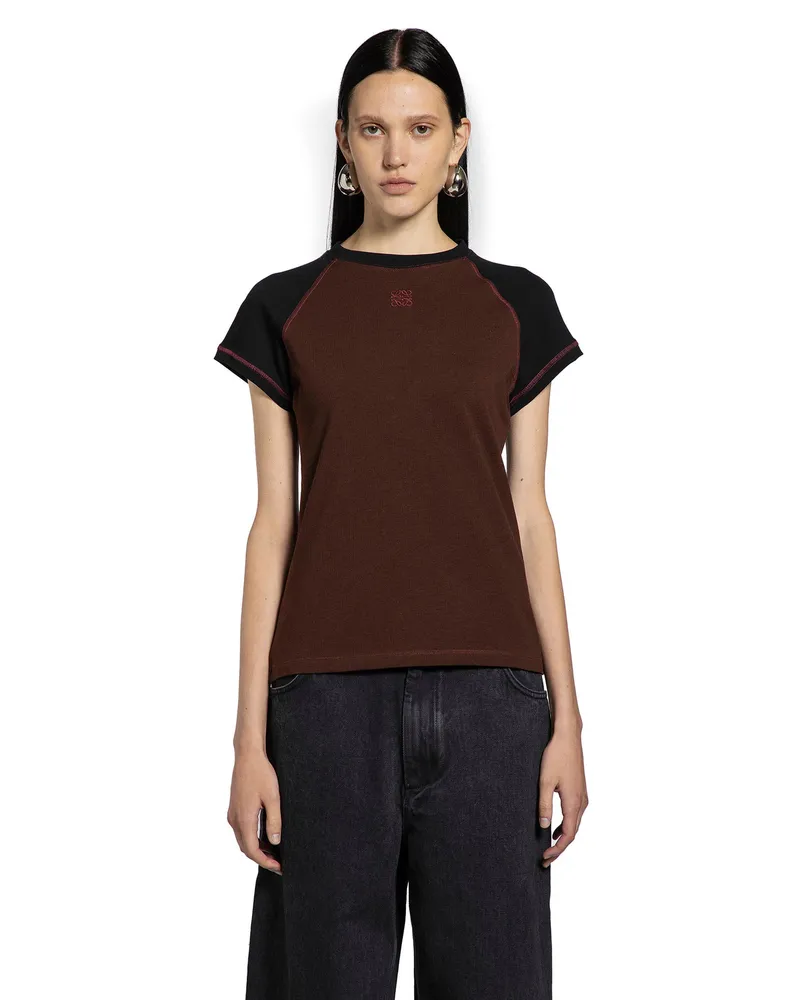 Loewe Small Fit T-Shirt in Cotton Blend Red