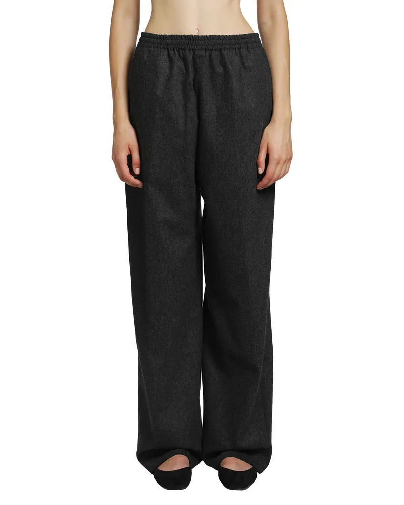 Jil Sander Wool Flannel Trousers Grey