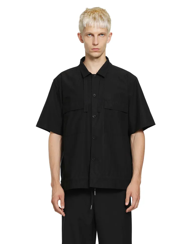 Sacai Cotton Typewriter Shirt Black