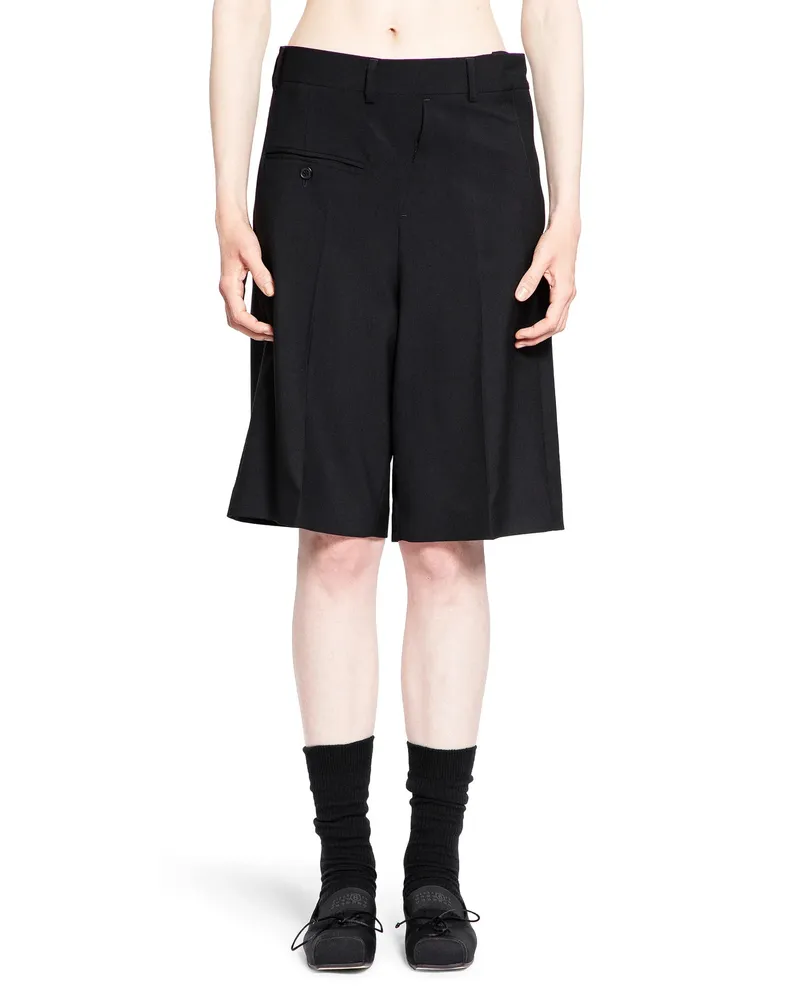 Maison Margiela Pantaloncini su misura attorcigliati Black