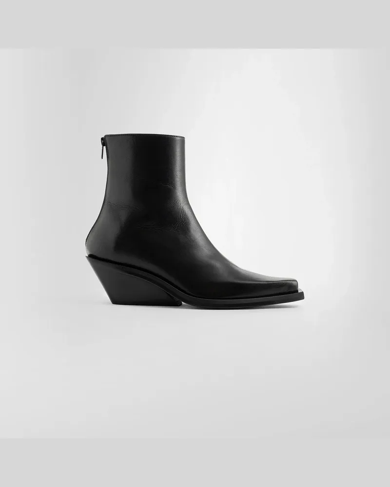 Ann Demeulemeester Rumi Cowboy Heeled Ankle Boots Black