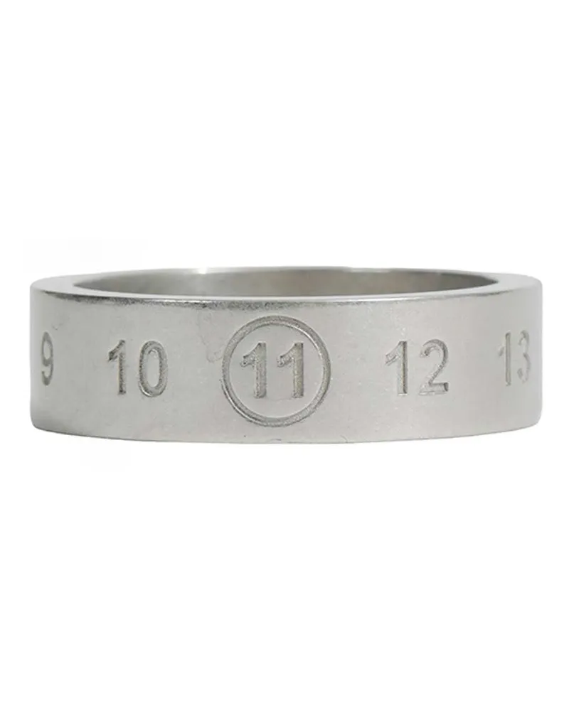 Maison Margiela Numeric Ring 6.5 Mm Silver