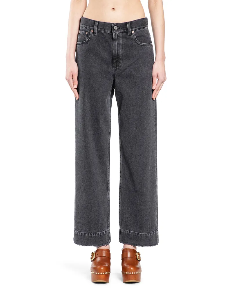 Chloé High-Rise Cropped Jeans Black