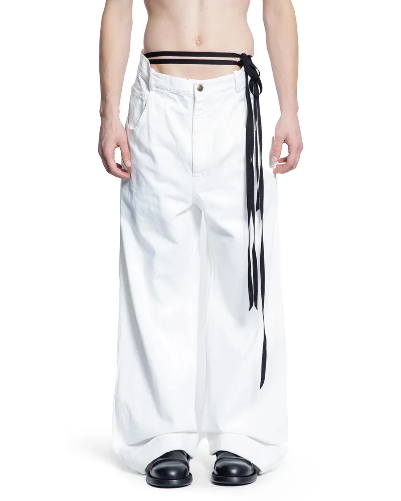Ann Demeulemeester Michael 5 Pocket High-Comfort Jeans White