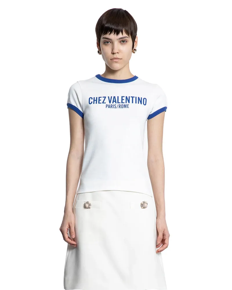 Valentino Garavani WOMAN WHITE T-SHIRTS & TANK TOPS White