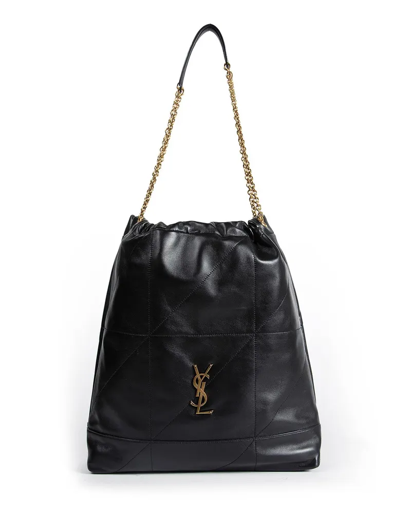 Saint Laurent Jamie Large Pochon in Lambskin Black