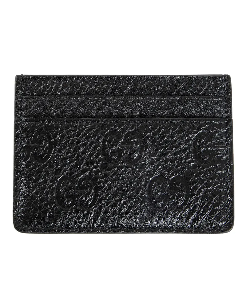 Gucci GG Emblem Card Case Black