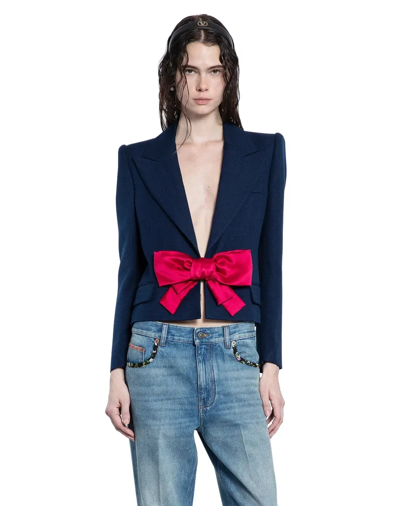Valentino Garavani WOMAN BLUE BLAZERS Blue