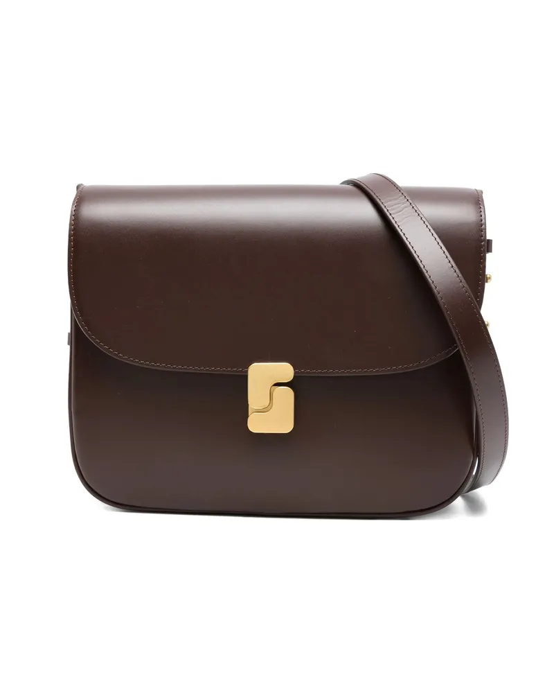 Soeur Flap-closure Cross Body Bag Brown