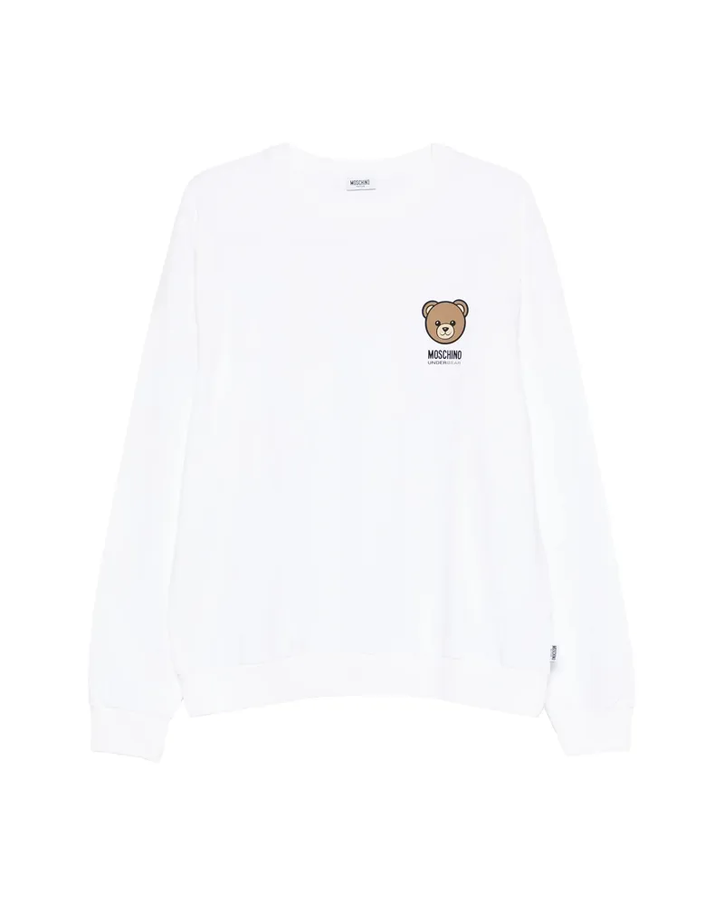 Moschino Teddy-motif Sweatshirt White