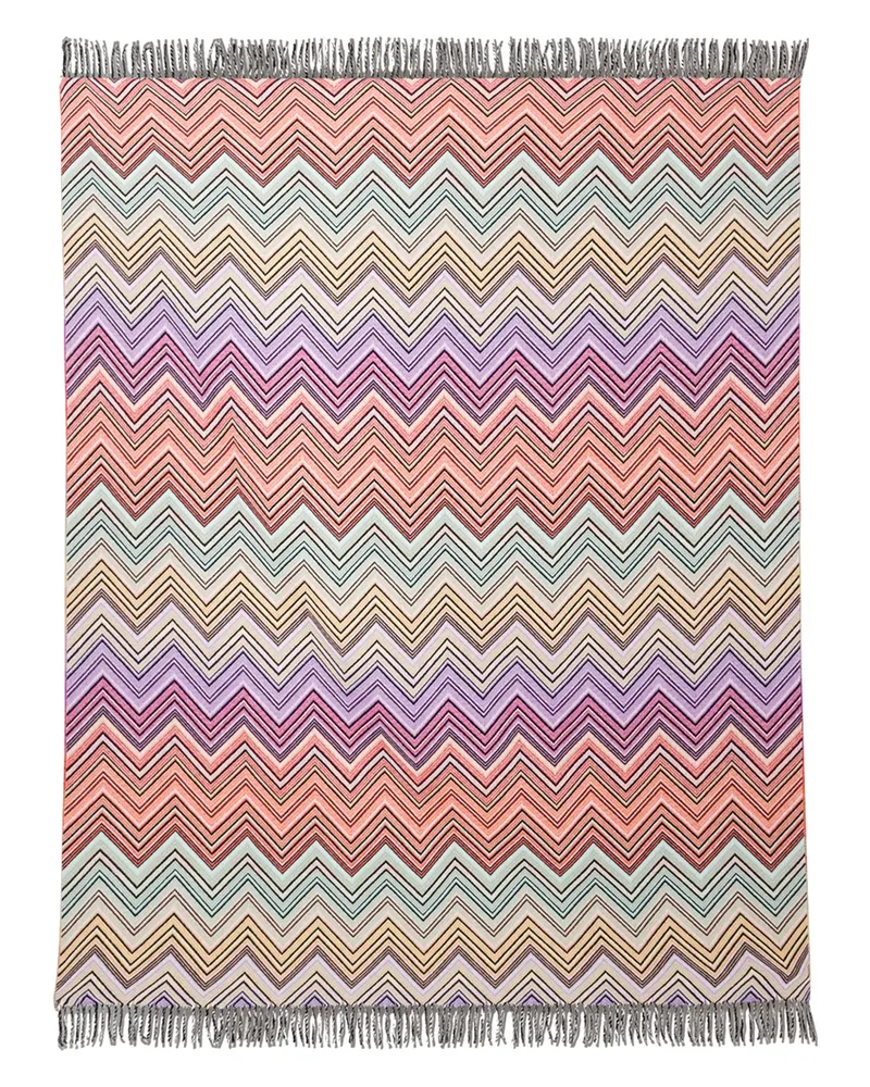 Missoni Home Perseo Zig-zag Throw Black
