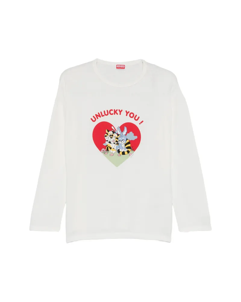 Kenzo Graphic-print T-shirt White