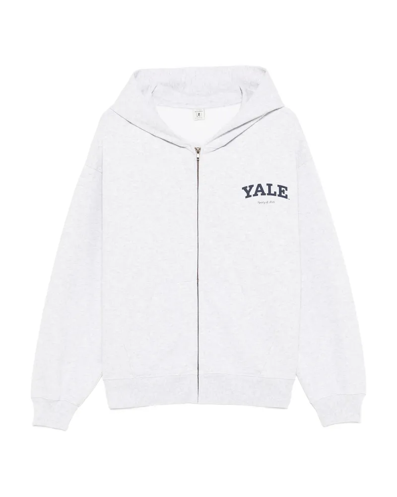 SPORTY & RICH Zip-up Hoodie Grey