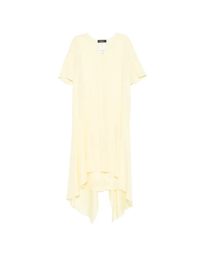 Fabiana Filippi Draped Asymmetric Dress Yellow