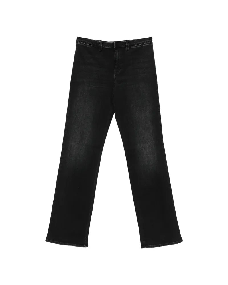 Gucci Web-stripe Wide-leg Jeans Black