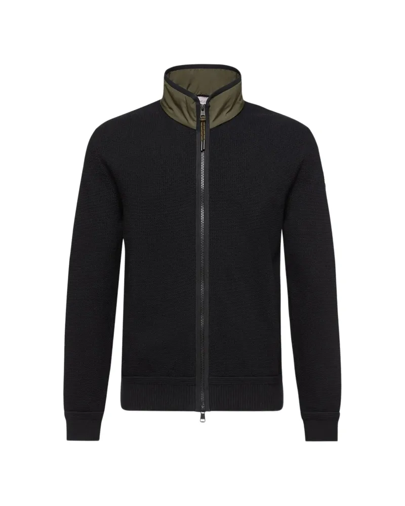 Moncler Zip-up Cardigan Black
