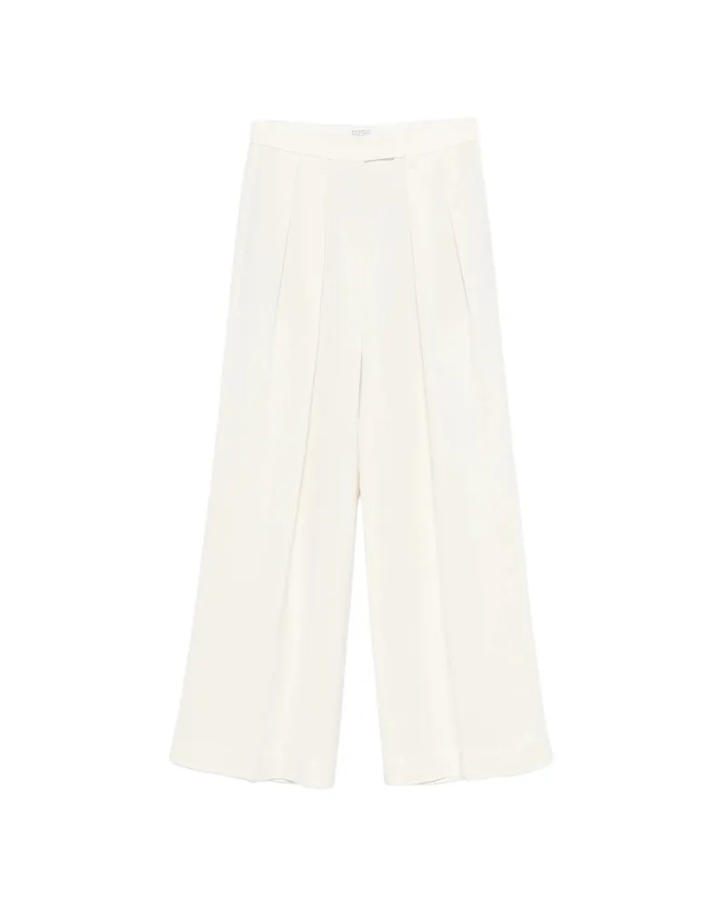 Brunello Cucinelli Pleated Trousers White