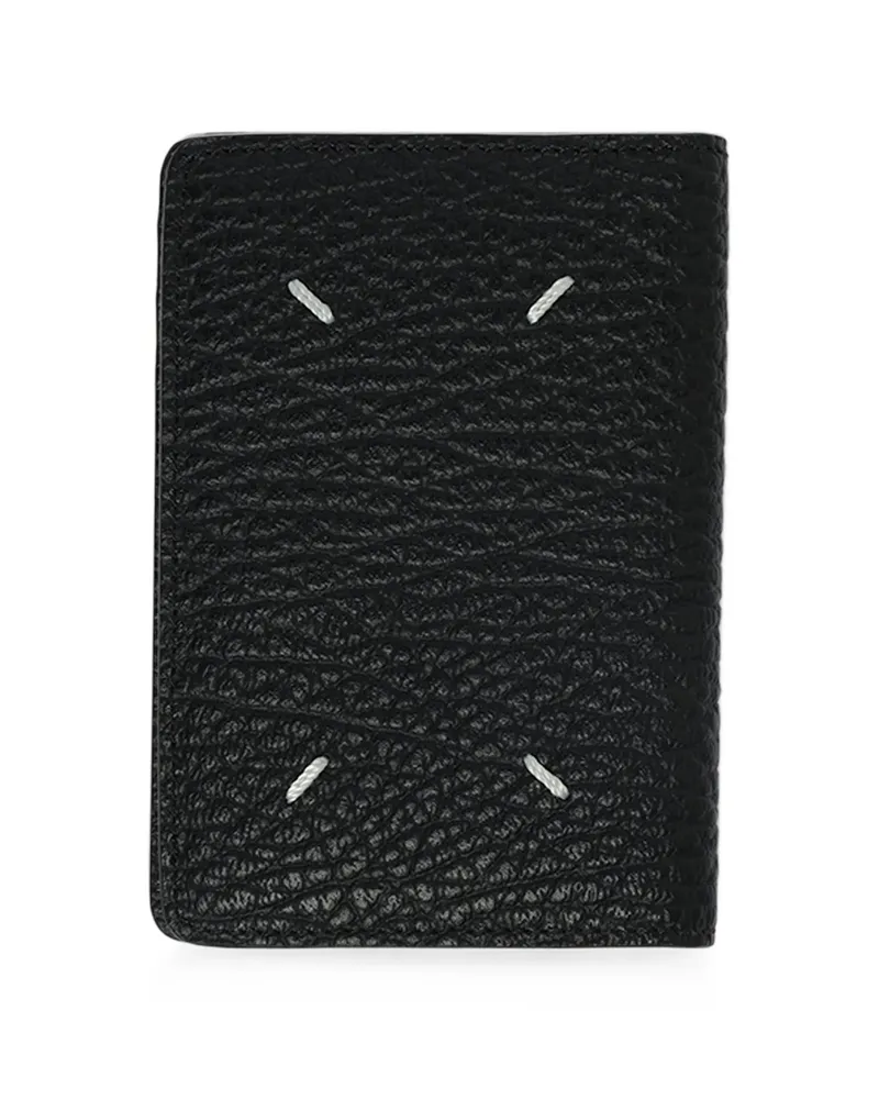 Maison Margiela Four Stitches Leather Card Holder Black