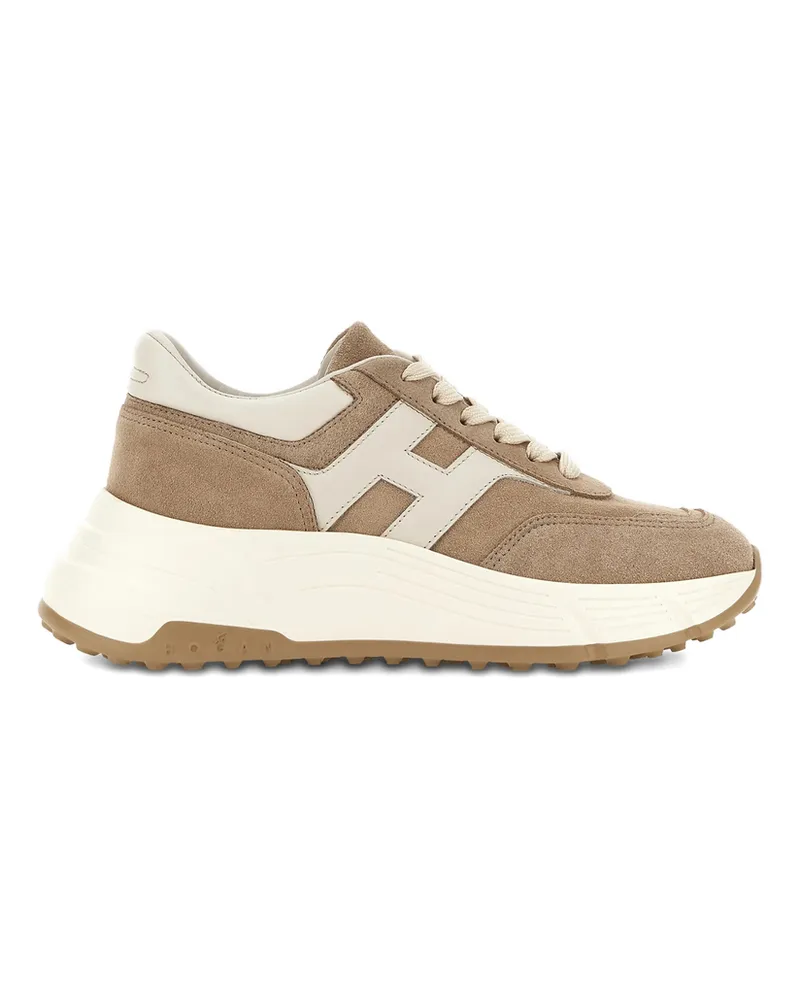 Hogan Hi-Fi Suede Sneakers Brown