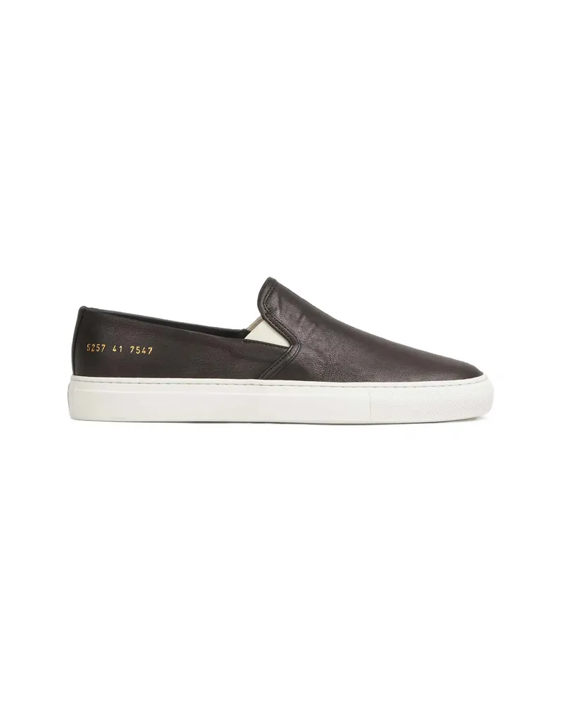 Common Projects Slip-on Leather Sneakers Black