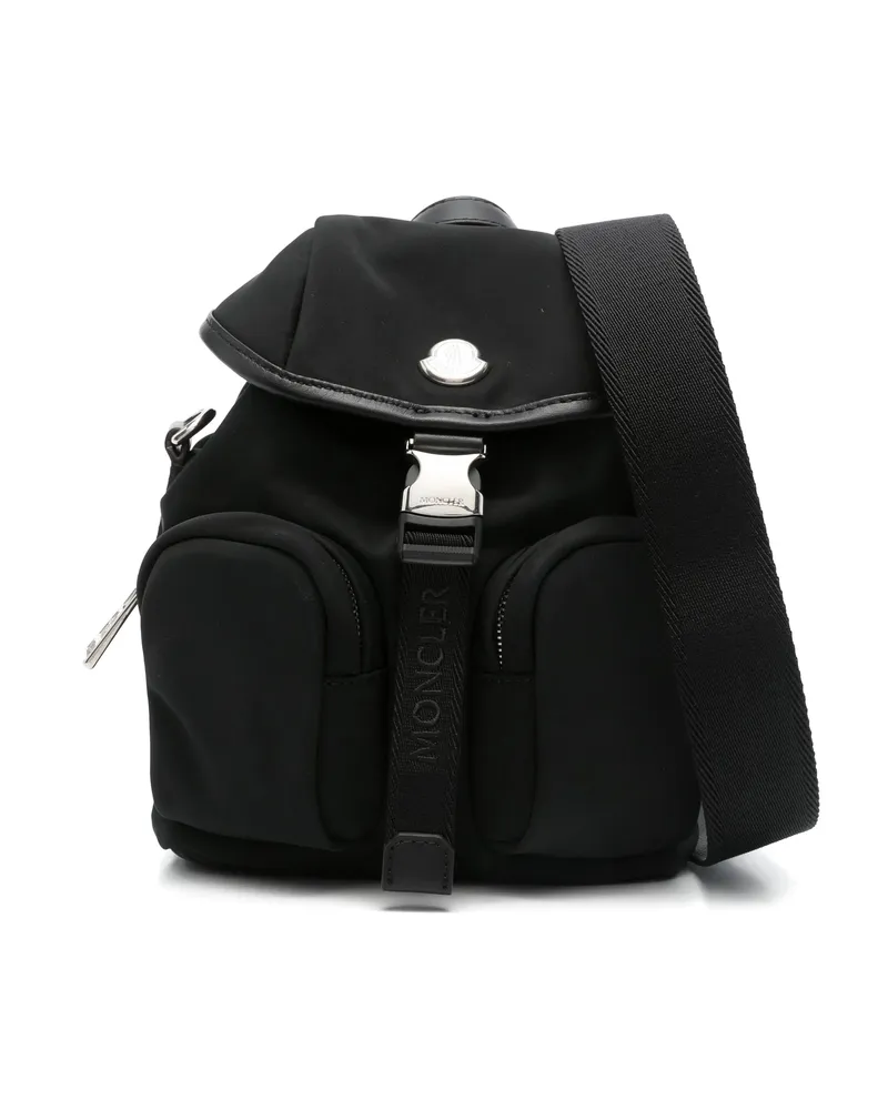 Moncler Mini Trick Water-repellent Crossbody Bag Black