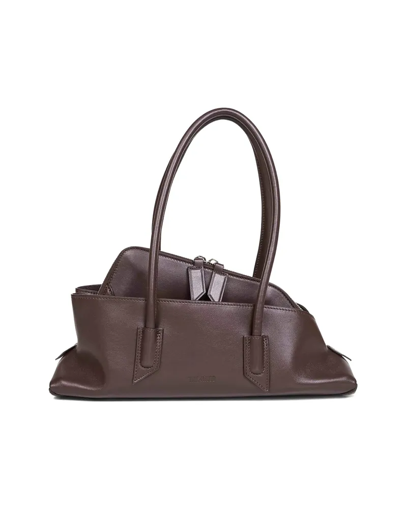 ATTICO Small La Passeggiata Tote Bag Brown