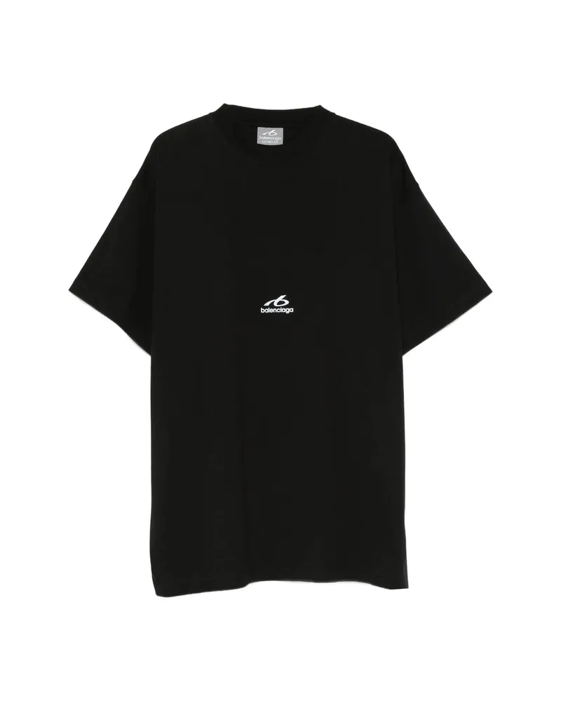 Balenciaga Logo-print T-shirt Black