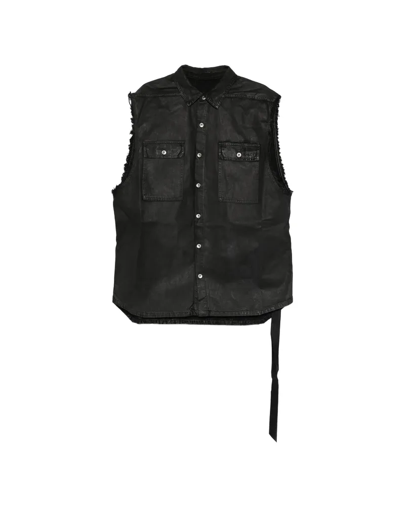 DRKSHDW by Rick Owens Sleeveless Denim Gilet Black