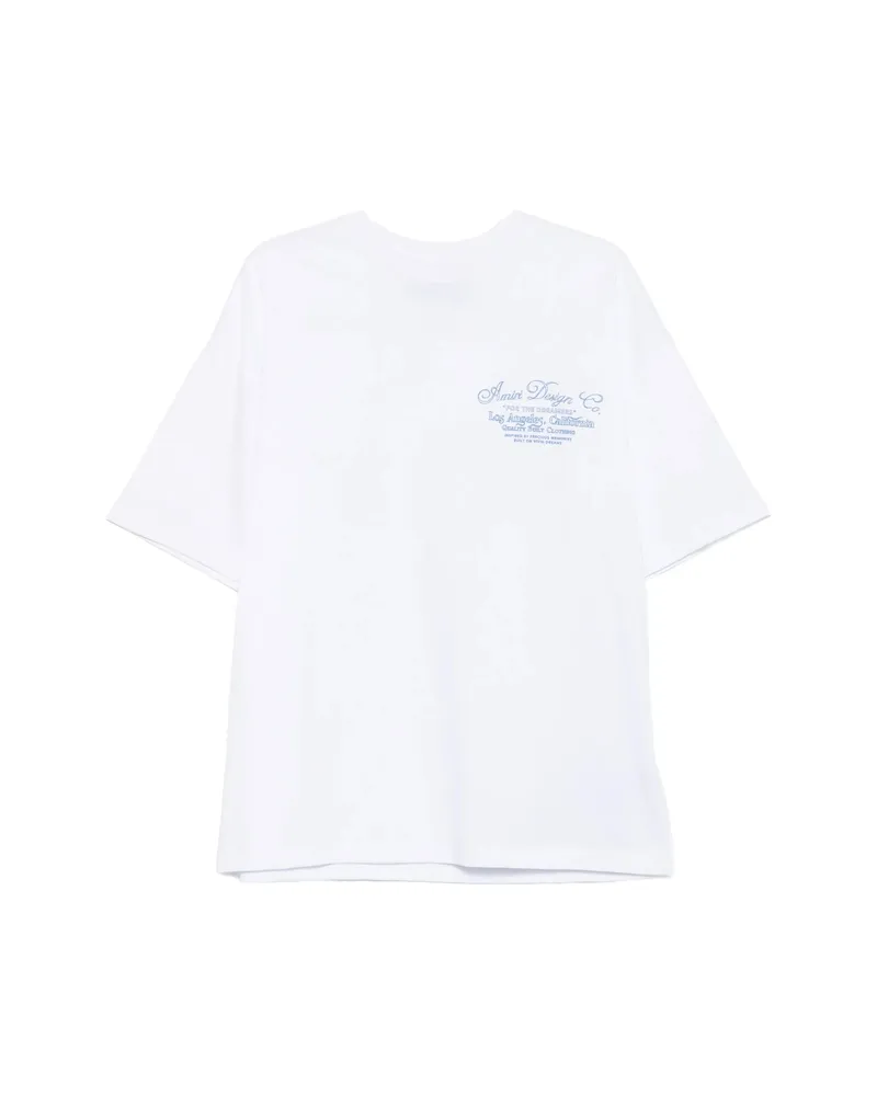 Amiri Logo-print Crew-neck T-shirt White