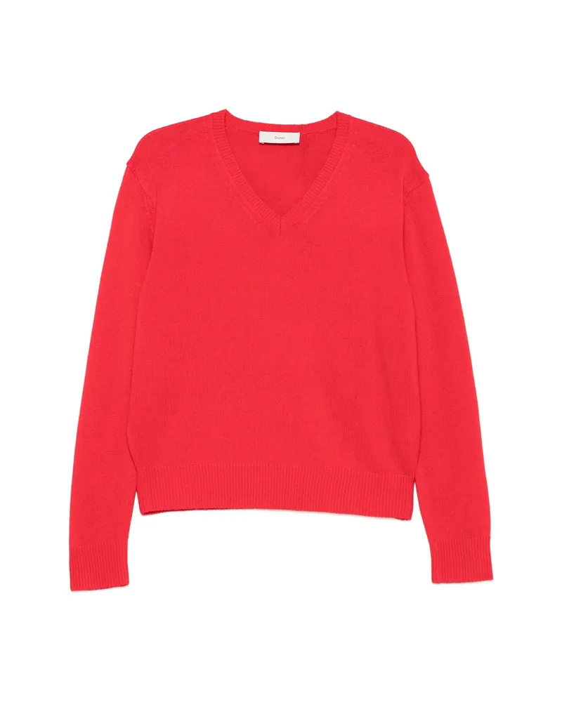 Dunst V-neck Sweater Red