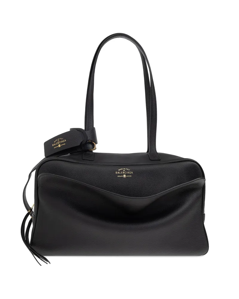 Balenciaga Medium Carrie Tote Bag Black
