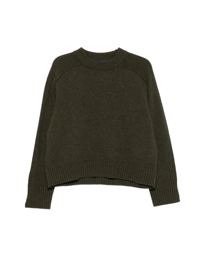 Soeur Will Ribbed-trim Thumb-slot Sweater Green