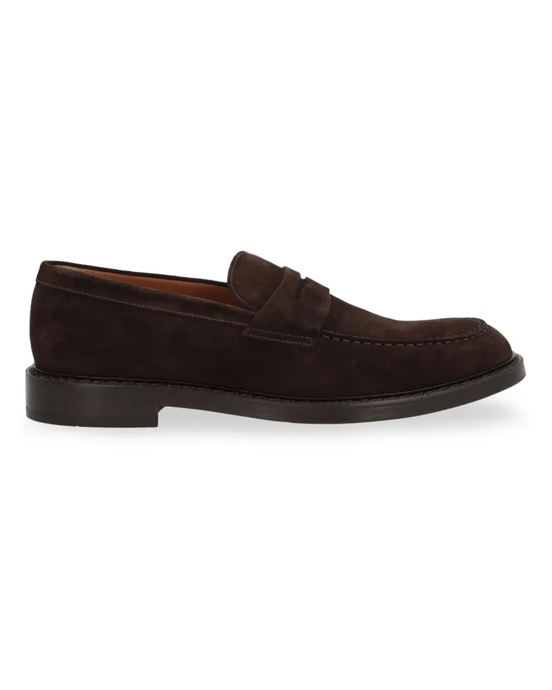 Doucal´s Suede Loafers Brown