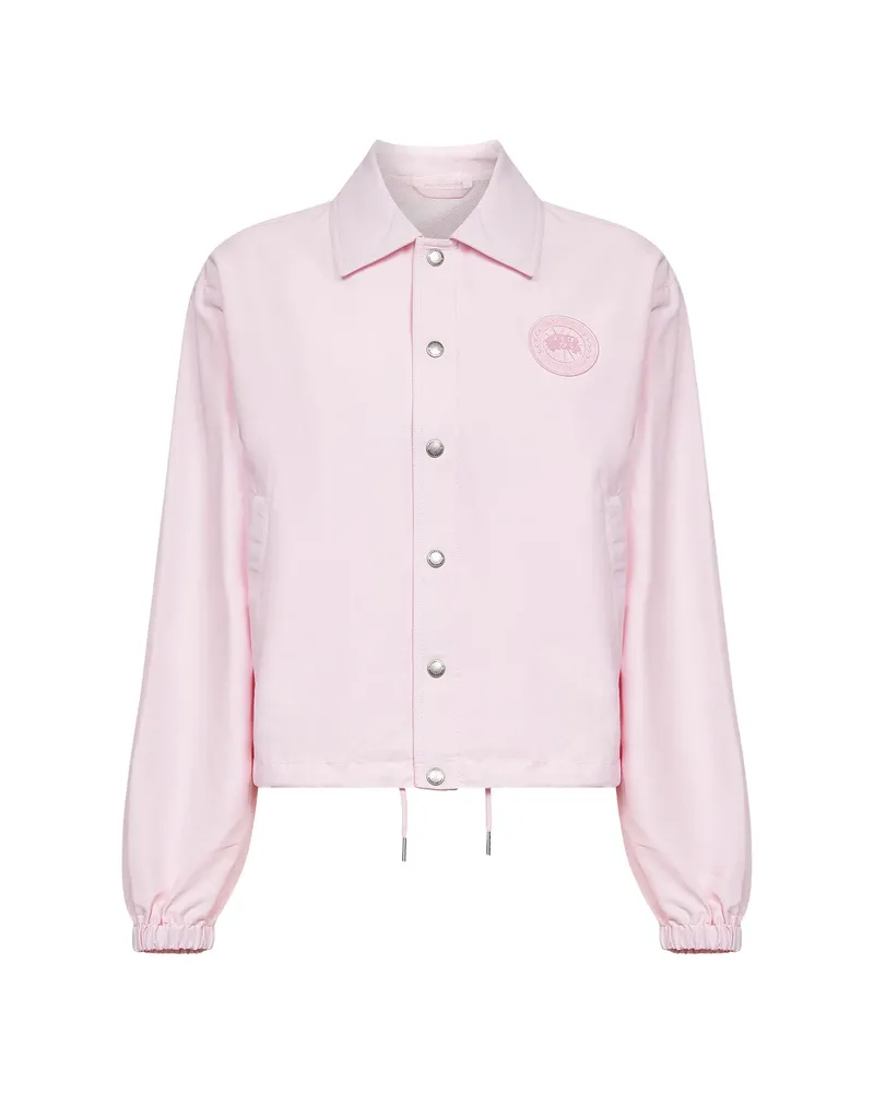 Canada Goose Snap-button Bomber Jacket Pink