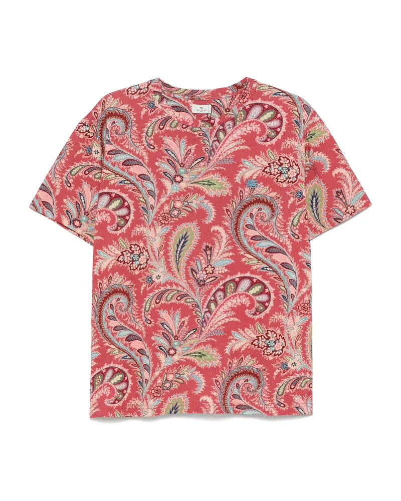 Etro Paisley-print T-shirt Pink