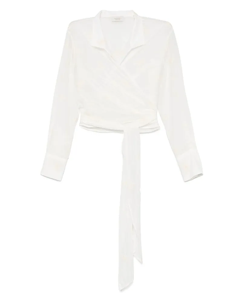 MAZZARELLI Frida Wrap Top Neutrals