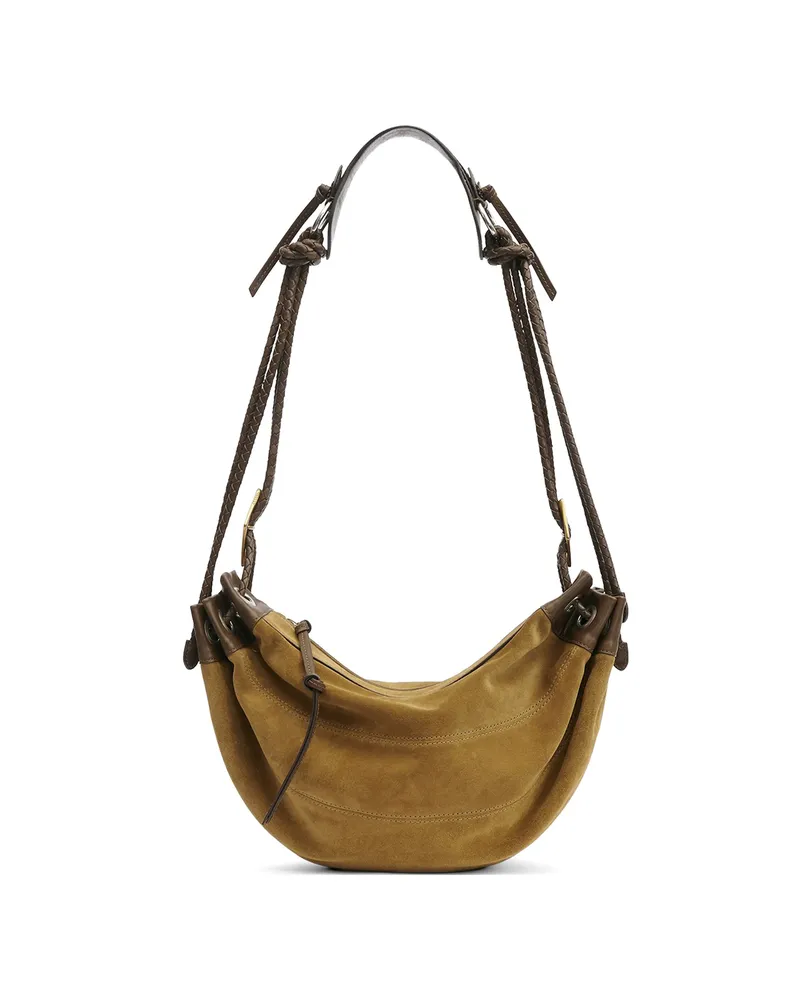 Isabel Marant Medium Maia Half-moon Braided Shoulder Bag Neutrals