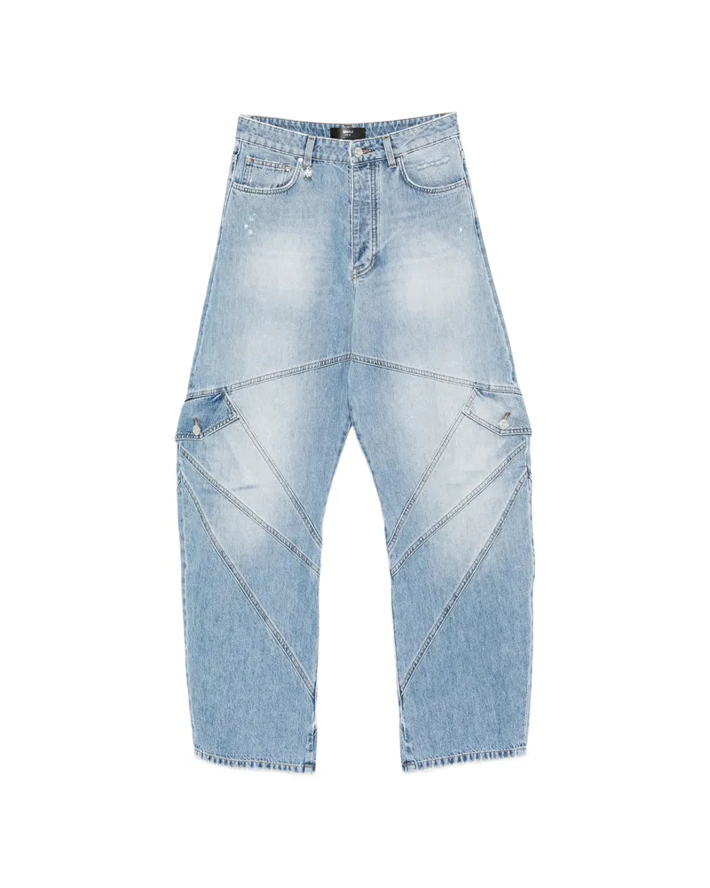 Amiri Blue Cargo Jeans Blue