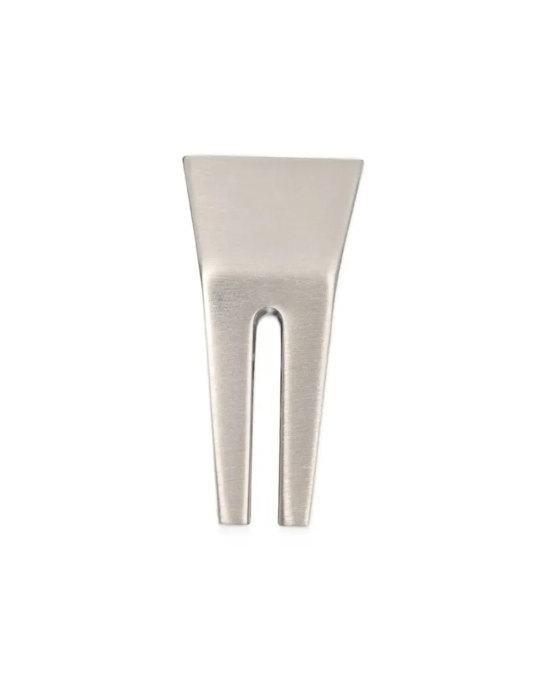 Rick Owens Open Trunk Earring Silver