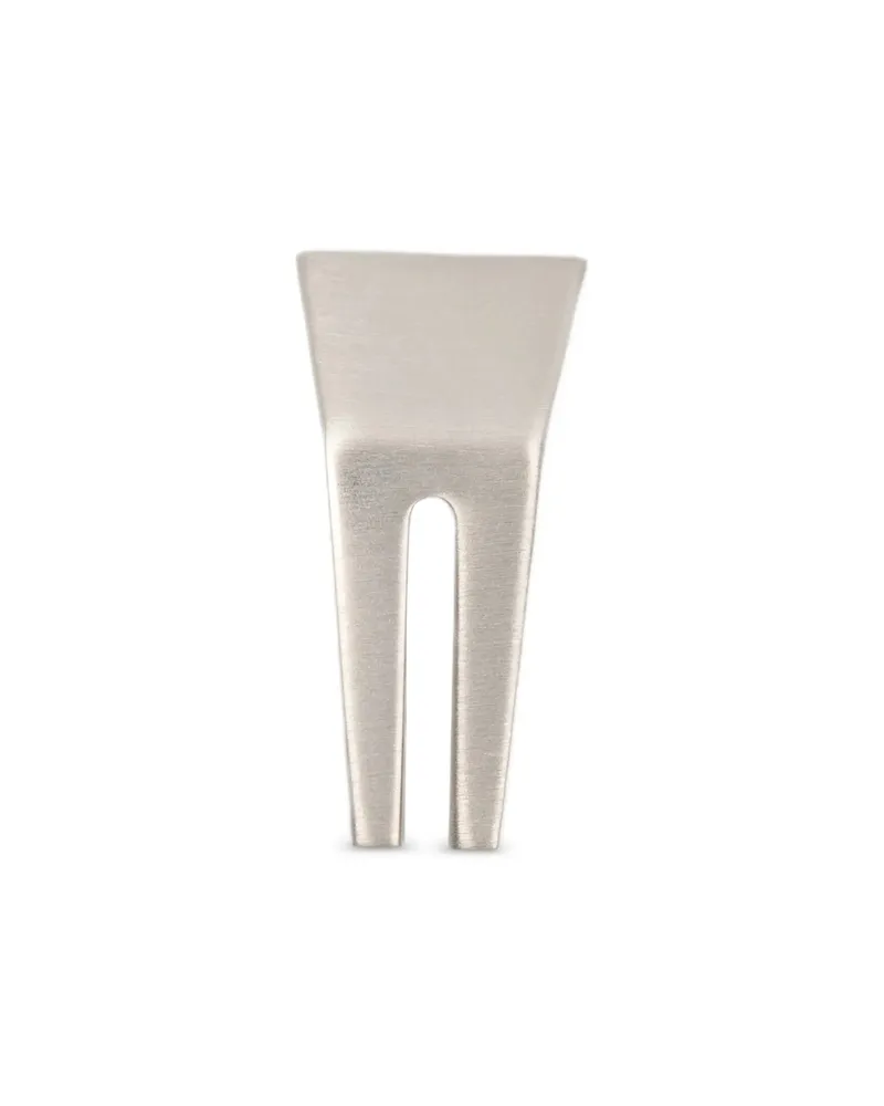 Rick Owens Open Trunk Earring Silver