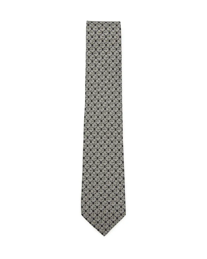 Ferragamo Patterned Tie Black