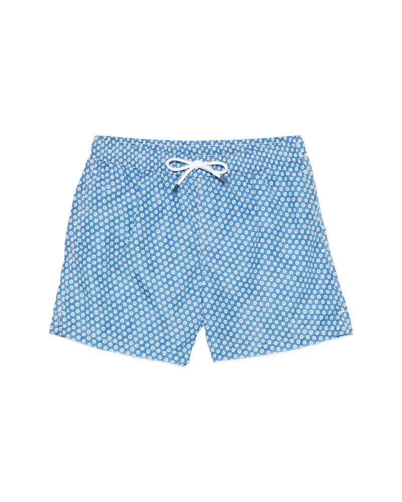 Fedeli Floral Swim Shorts Blue