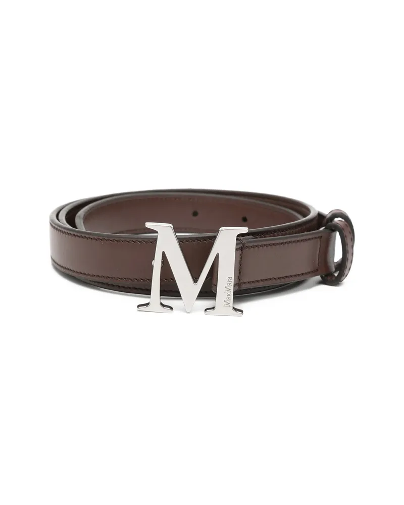 Max Mara M' Buckle Belt Brown