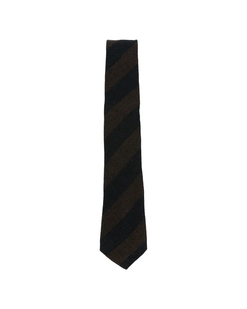 Tagliatore Diagonal-stripe Tie Blue