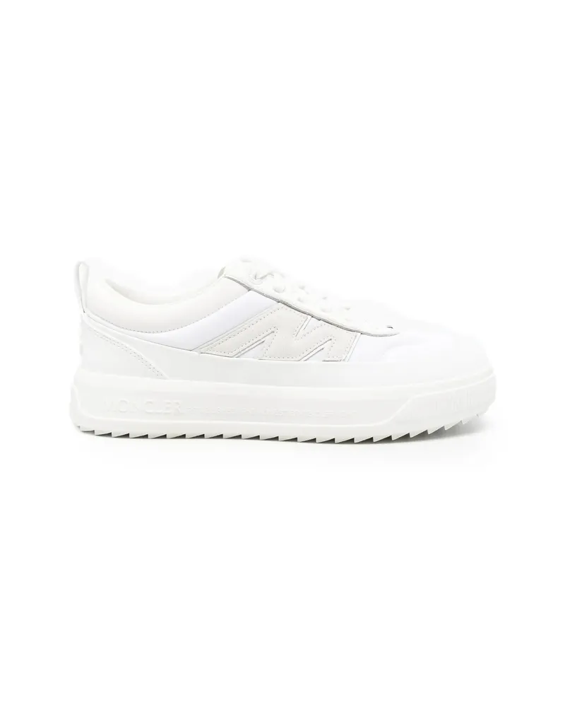 Moncler Logo-embossed Ridged-sole Sneakers White