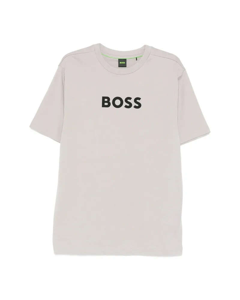 HUGO BOSS Logo-detail T-shirt Neutrals