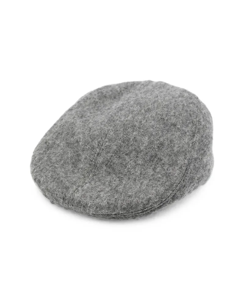 RUSLAN BAGINSKIY Brushed Flat Beret Grey