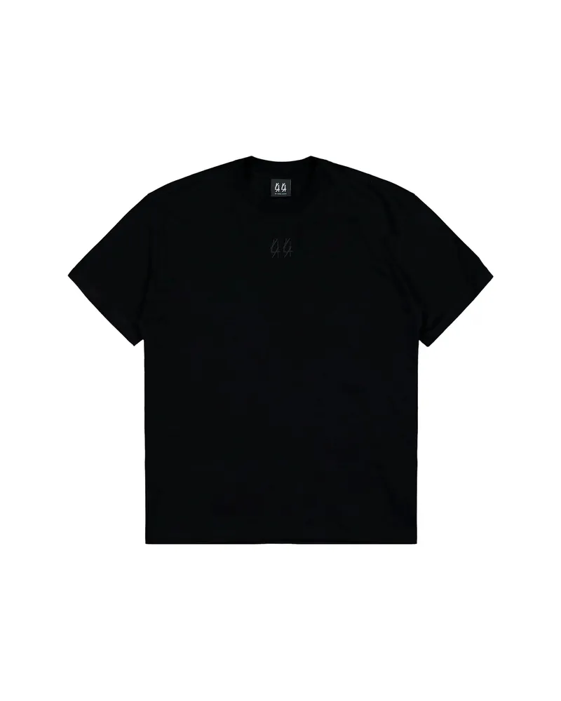 44 LABEL GROUP Safety Pins Logo T-shirt Black
